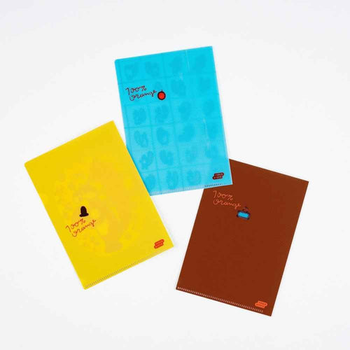 100%ORANGE: Hobonichi Folder Set of 3 for A6 Size (Squirrel¡¯s Moving Day)