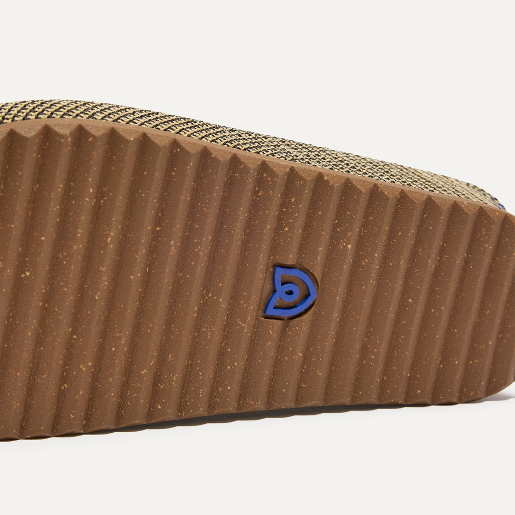 The Casual Clog - Toffee Raffia-Knit