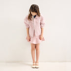 The Kids Mary Jane - White Open-Knit