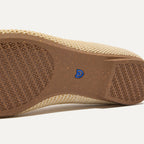 The Max Square Mary Jane - Cream Raffia-Knit