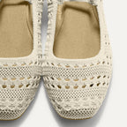 The Max Square Mary Jane - Sandy Crochet