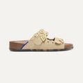 The Buckle Slide - Eyelet Wheat