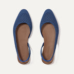The Almond Slingback - Deep Sea Mesh
