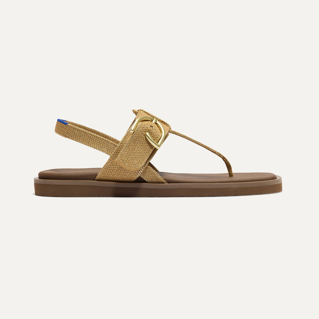 The T¨CStrap Sandal - Metallic Golden Sun