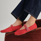 The Max Buckle Mary Jane - Cherry