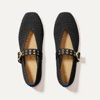 The Max Buckle Mary Jane - Black Mesh