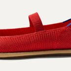 The Cruiser Mary Jane - Poppy Raffia-Knit
