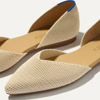 The D'Orsay Point - Conch Raffia-Knit
