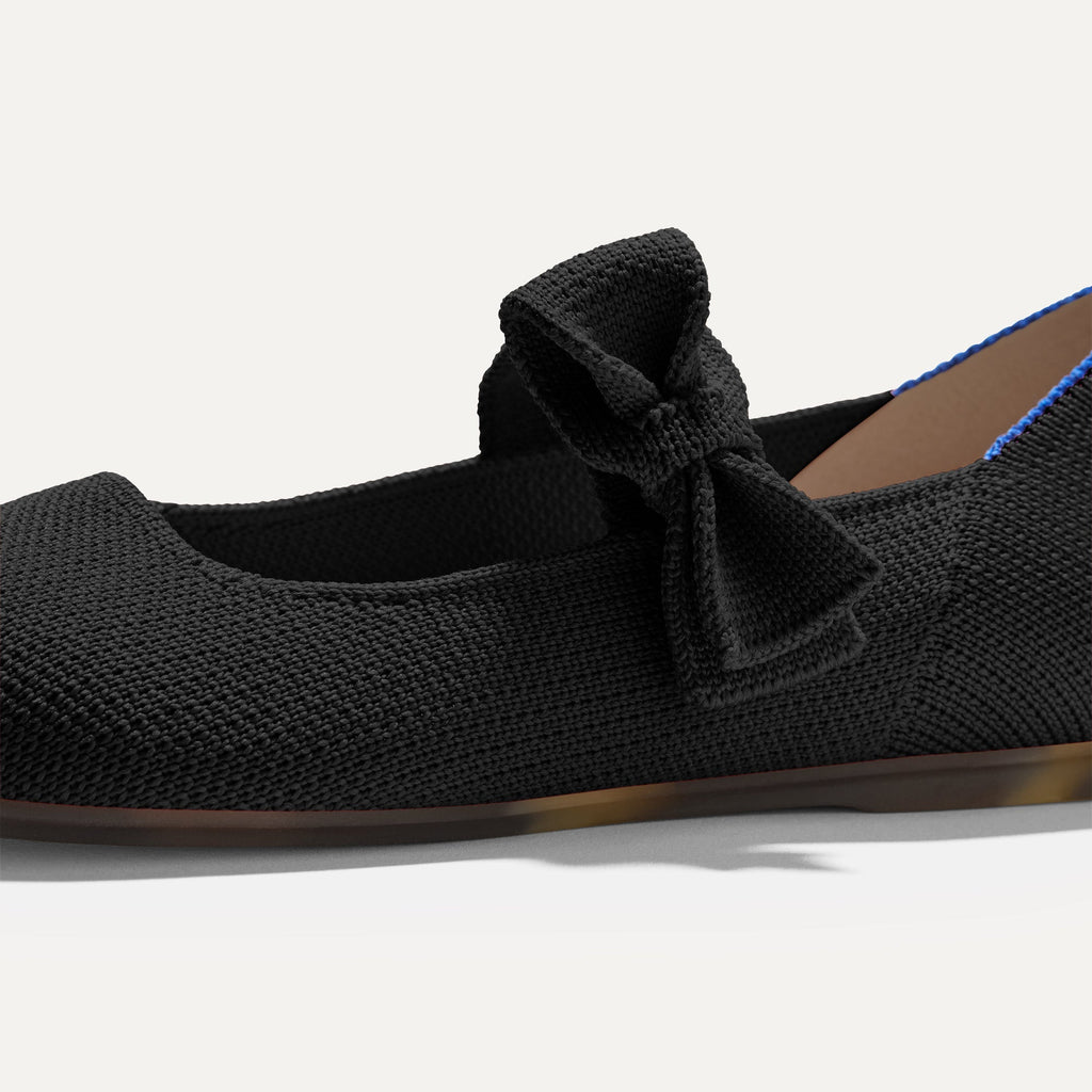 The Kids Tux Bow Mary Jane - Black