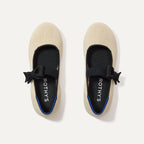 The Kids Tux Bow Mary Jane - Ivory