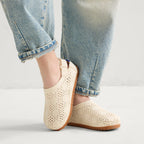 The Kids Clog - White Crochet