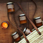 Vela de soja Cuero Cálido + Abeto