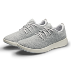 Women's Wool Runner Mizzle - Light Grey (Natural White Sole)