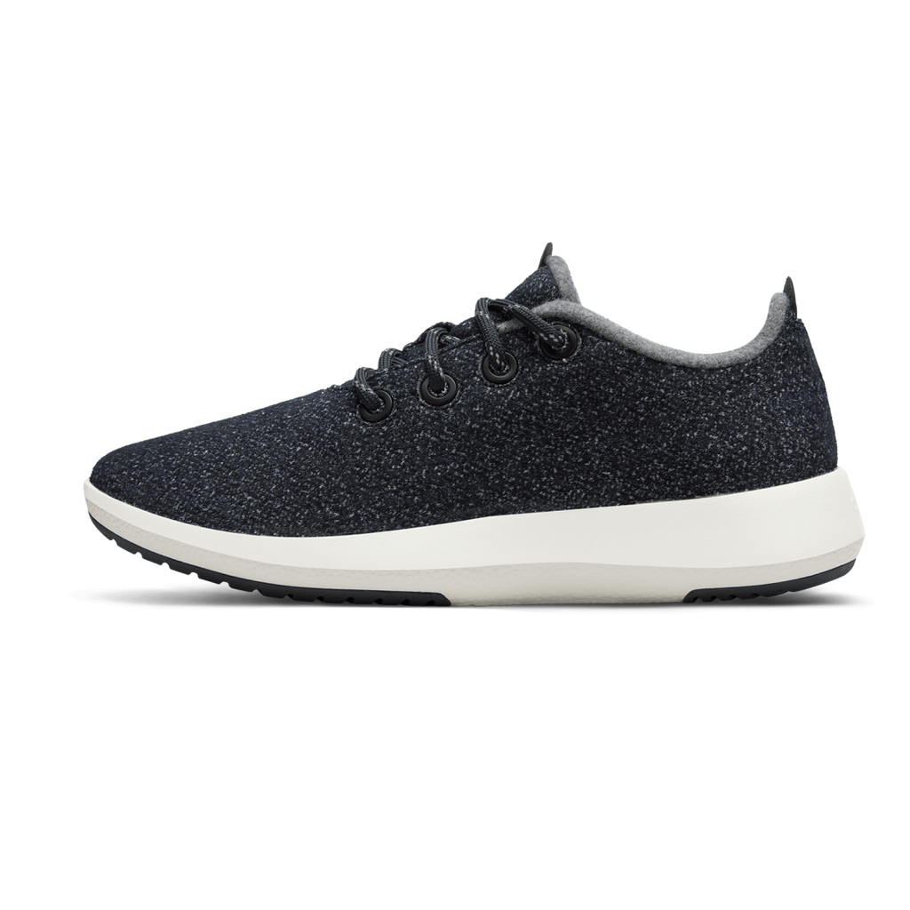 Women's Wool Runner Mizzles - Dark Grey (Natural White Sole)