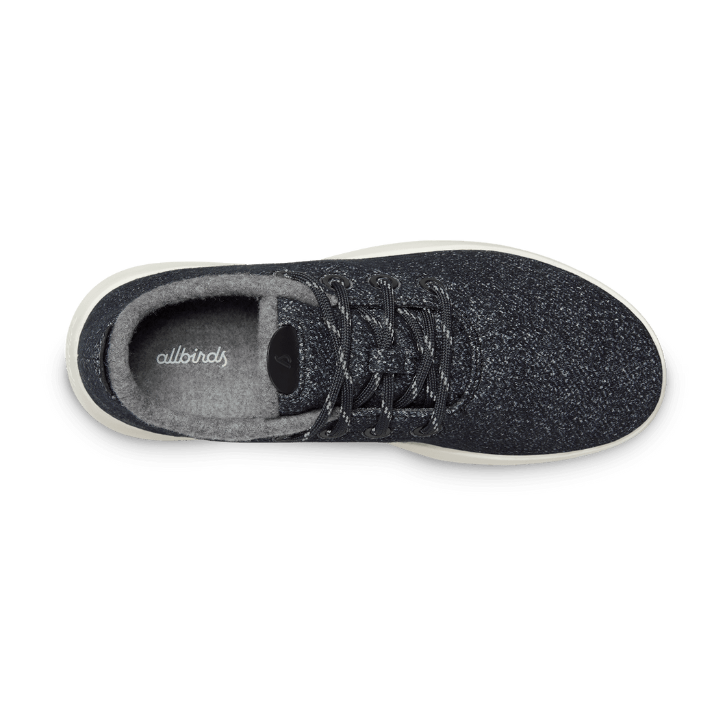 Women's Wool Runner Mizzles - Dark Grey (Natural White Sole)
