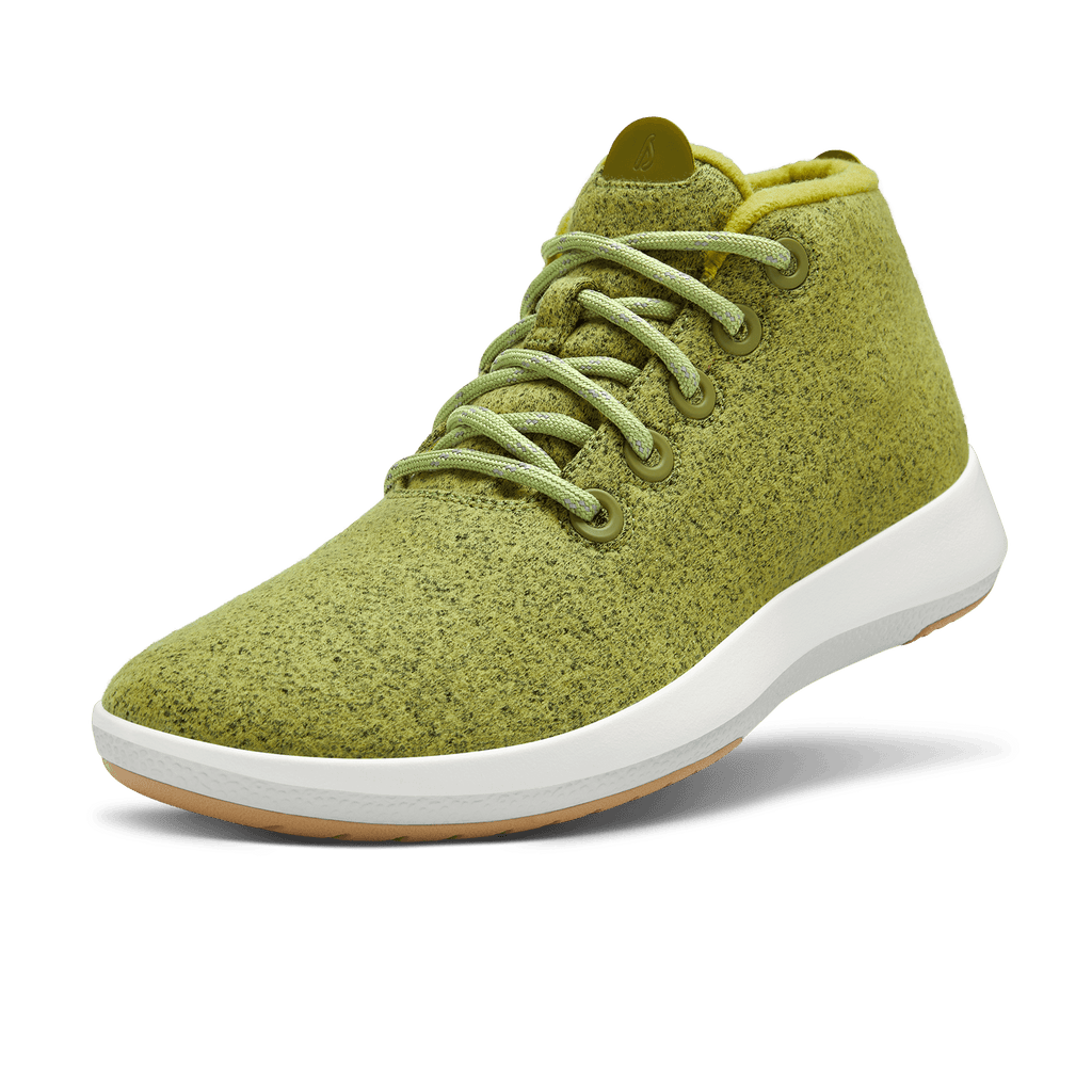 Women's Wool Runner-up Mizzles - Hazy Lime (Natural White Sole)