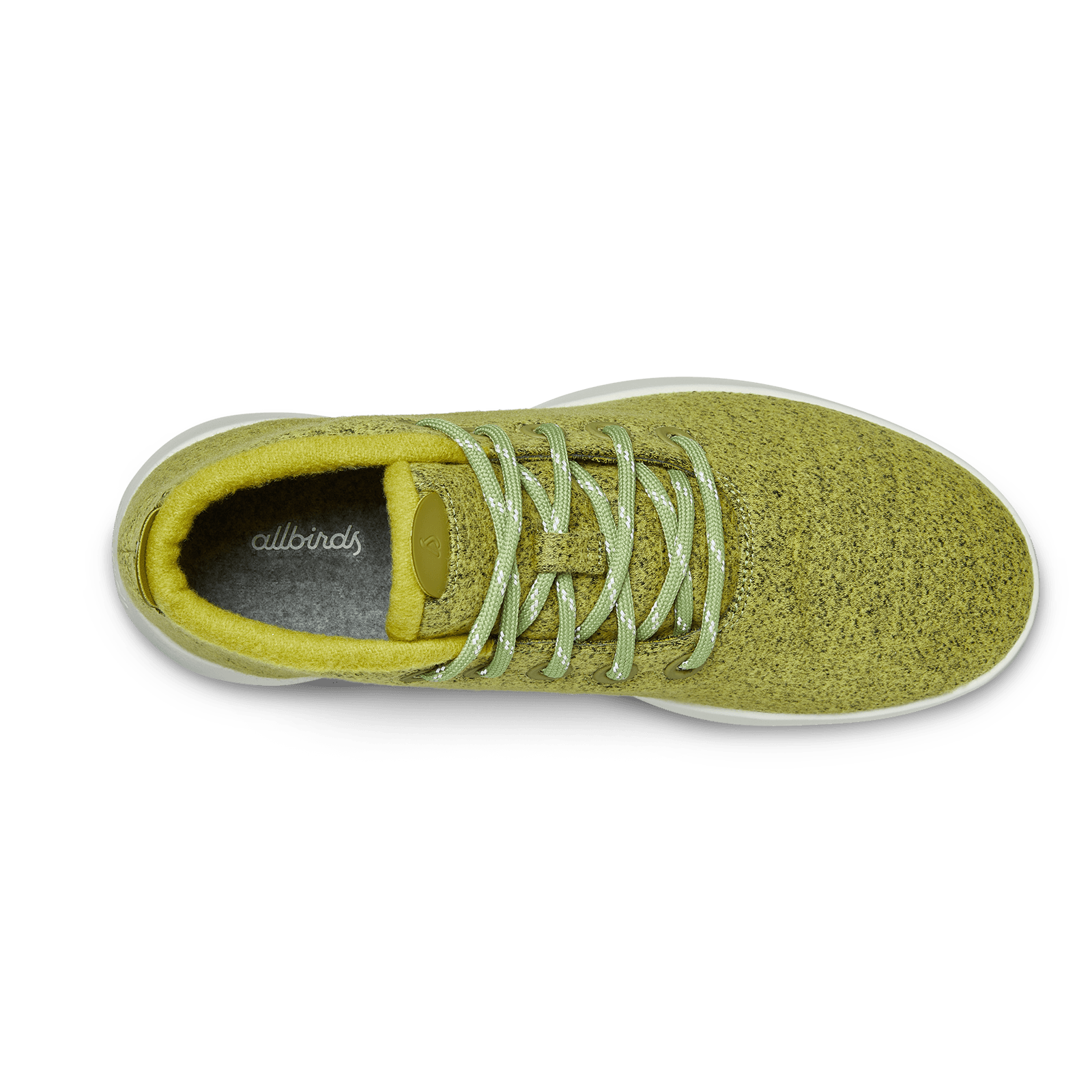 Women's Wool Runner-up Mizzles - Hazy Lime (Natural White Sole)