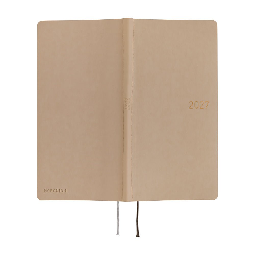 Hobonichi Techo Weeks 2027 - Smooth: Caf¨¦ au Lait - Famous | Online Store