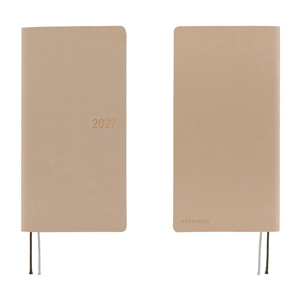 Hobonichi Techo Weeks 2027 - Smooth: Caf¨¦ au Lait - Famous | Online Store