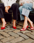 EDNA RED LEATHER
