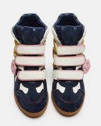 MAVIS NAVY SUEDE