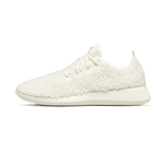 Men's Wool Runner Fluffs - Natural White (White Sole)