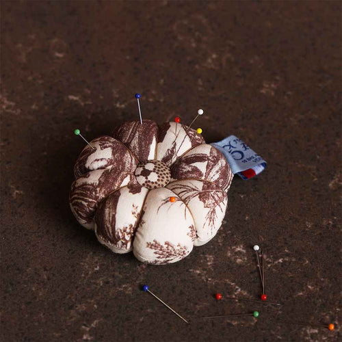 Abreuvoir Brown Fabric Pin Cushion