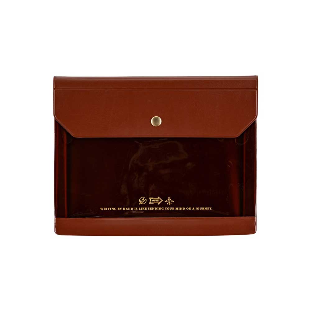 Alettone: Document Case for A6 Size - Brown - Famous | Online Store