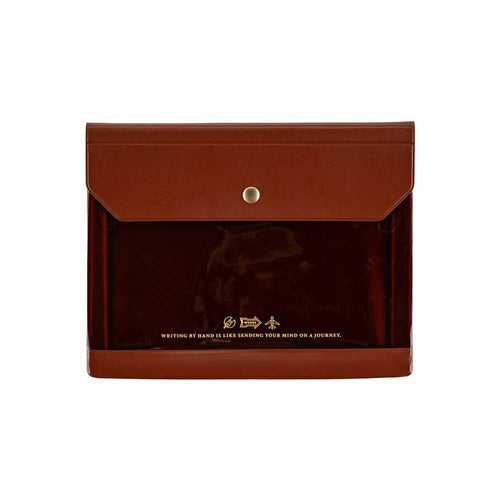 Alettone: Document Case for A6 Size - Brown - Famous | Online Store