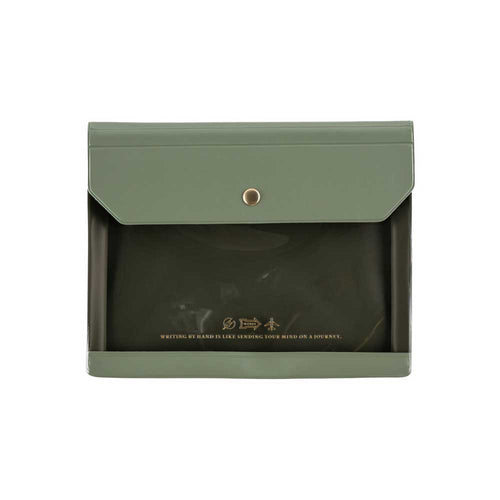 Alettone: Document Case for A6 Size - Olive - Famous | Online Store