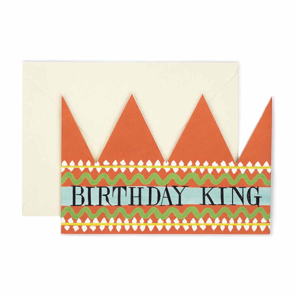Birthday King Party Hat Card - Famous | Online Store