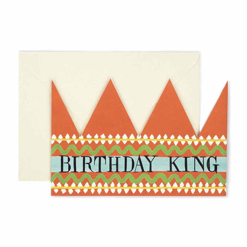 Birthday King Party Hat Card - Famous | Online Store