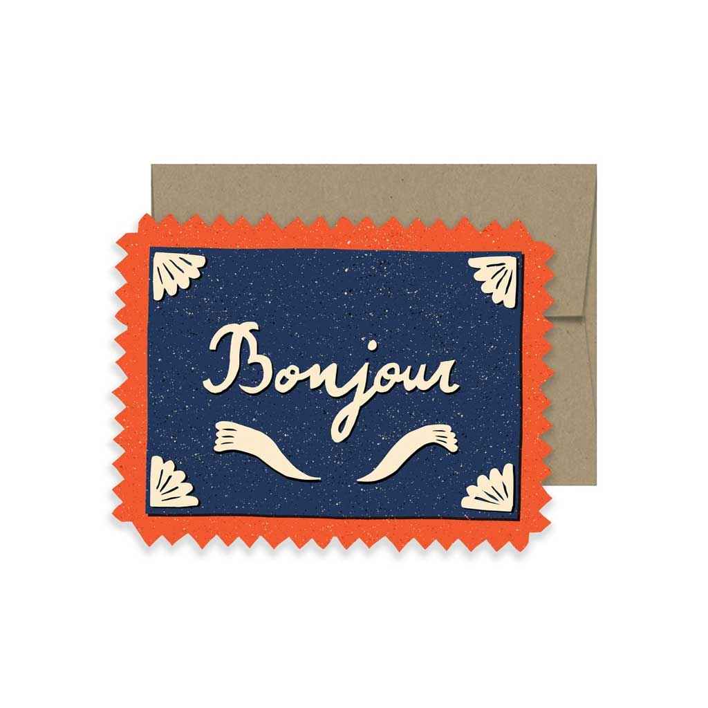 Bonjour Greeting Card