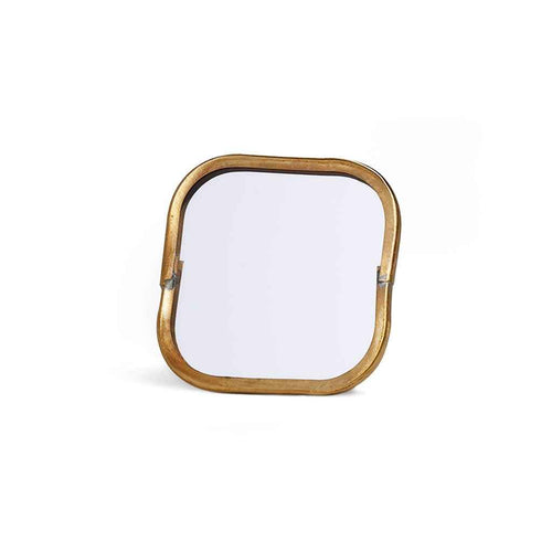 Brass Framed Travel Mirror