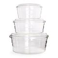 Centric Glass Dish, Set of 3 - Famous | Online Store