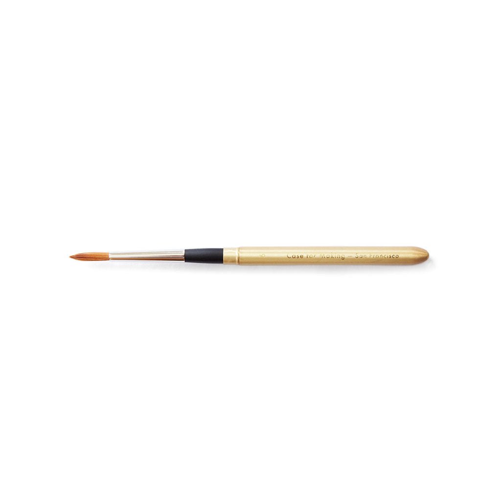 CfM Matte Gold Travel Brush - Famous | Online Store