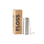 Charcoal Floss in Stainless Steel Holder - Famous | Online Store