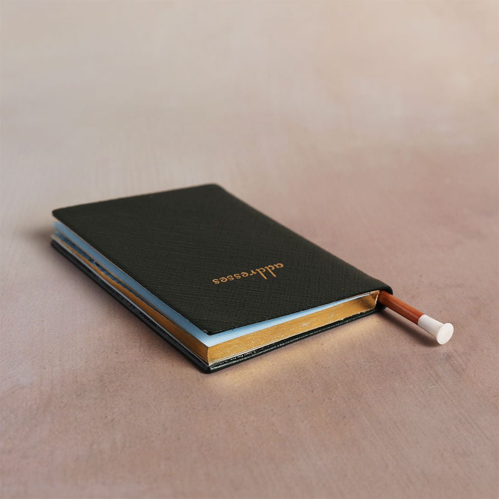 Charing Cross Small Leather Address Book - Famous | Online Store