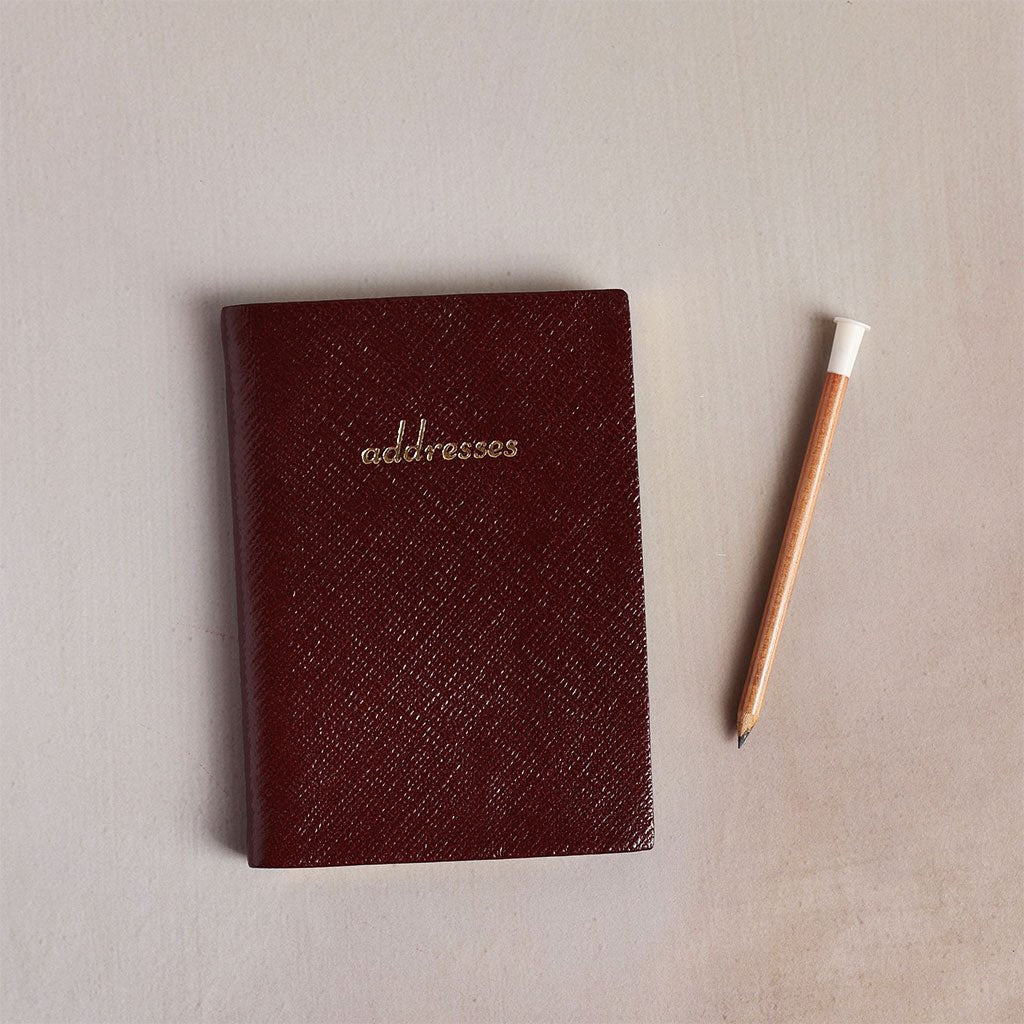 Charing Cross Small Leather Address Book - Famous | Online Store