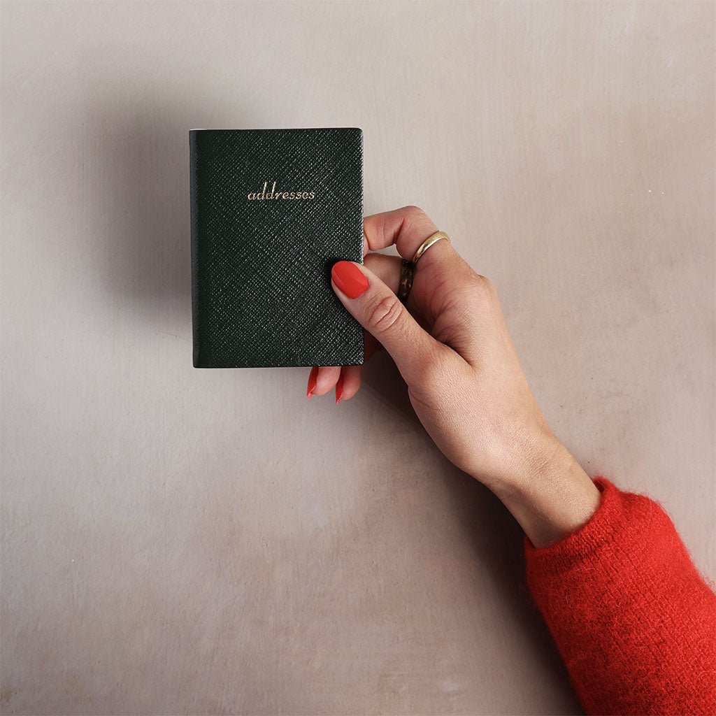 Charing Cross Small Leather Address Book - Famous | Online Store