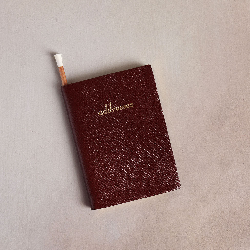Charing Cross Small Leather Address Book - Famous | Online Store