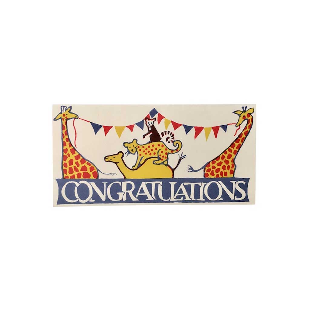 Circus Congratulations Long Card - Famous | Online Store