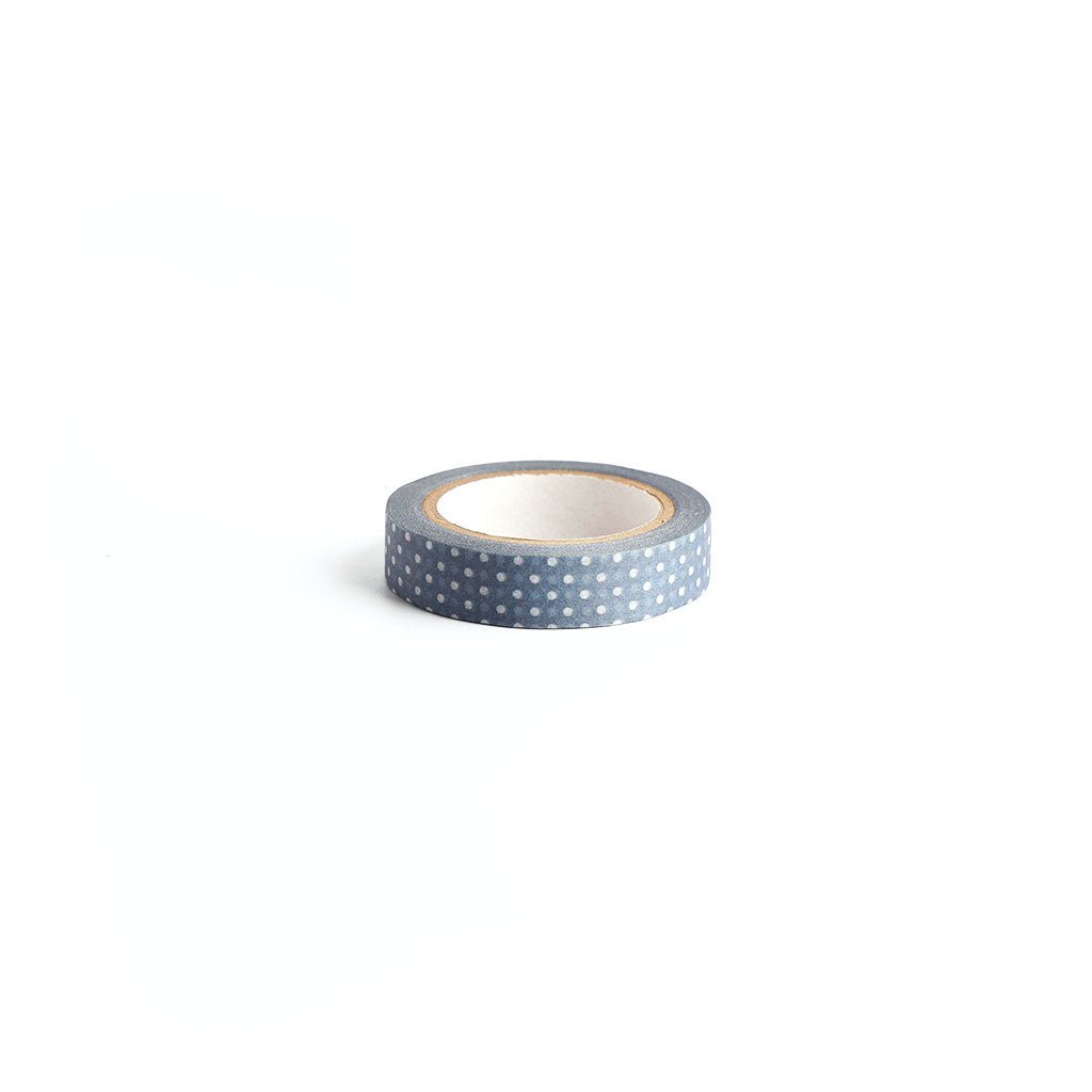 Dot Washi Tape - Blue-Gray - Famous | Online Store