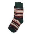 Cotton Fair Isle Crew Socks - Famous | Online Store
