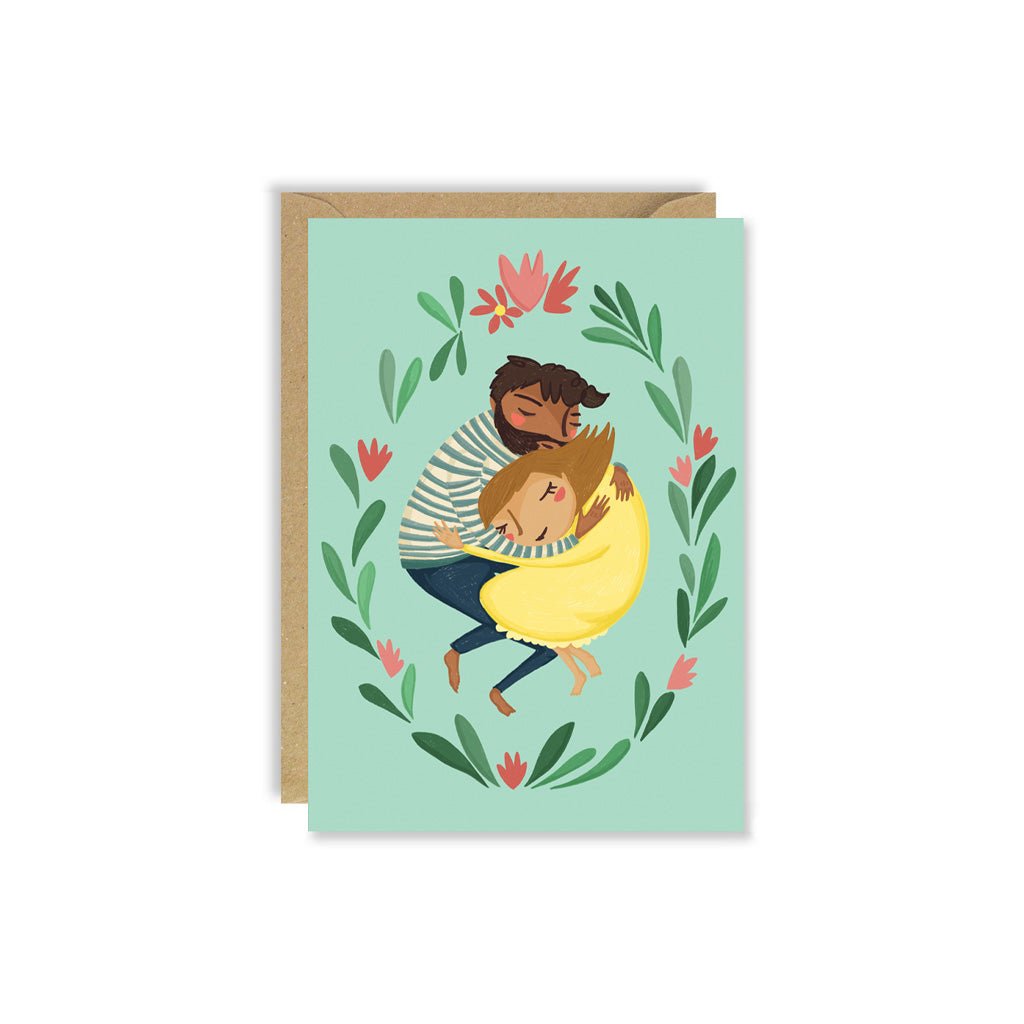 Couple In Flowers Card - Famous | Online Store