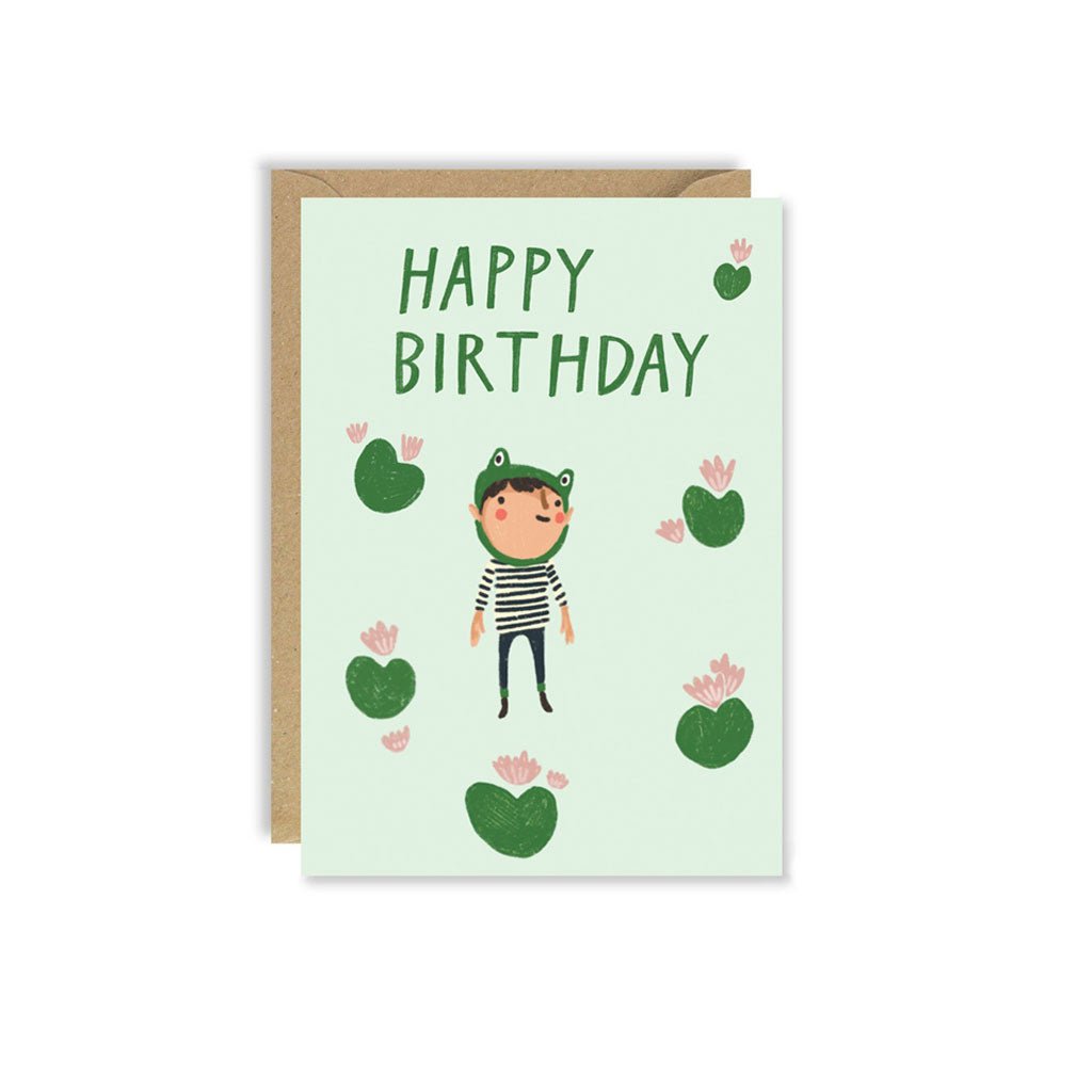 Cutie Frog Birthday Card - Famous | Online Store