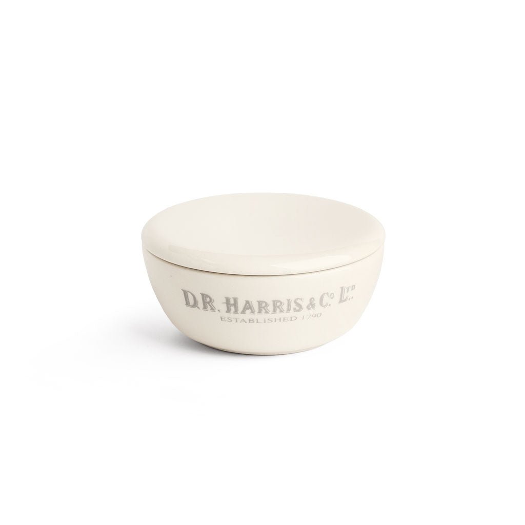 D. R. Harris Earthenware Shaving Soap Bowl with Lid - Famous | Online Store
