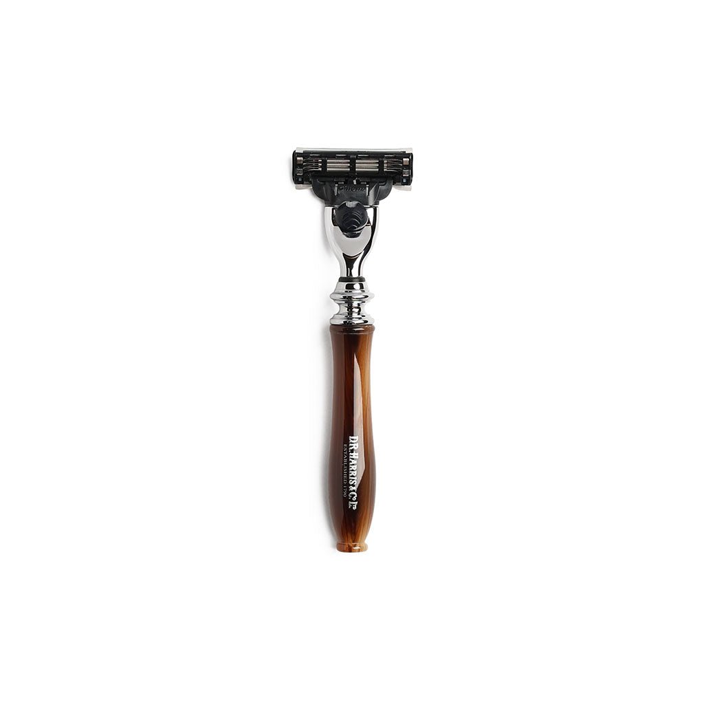 D. R. Harris Mach3 Razor - Horn Finish - Famous | Online Store