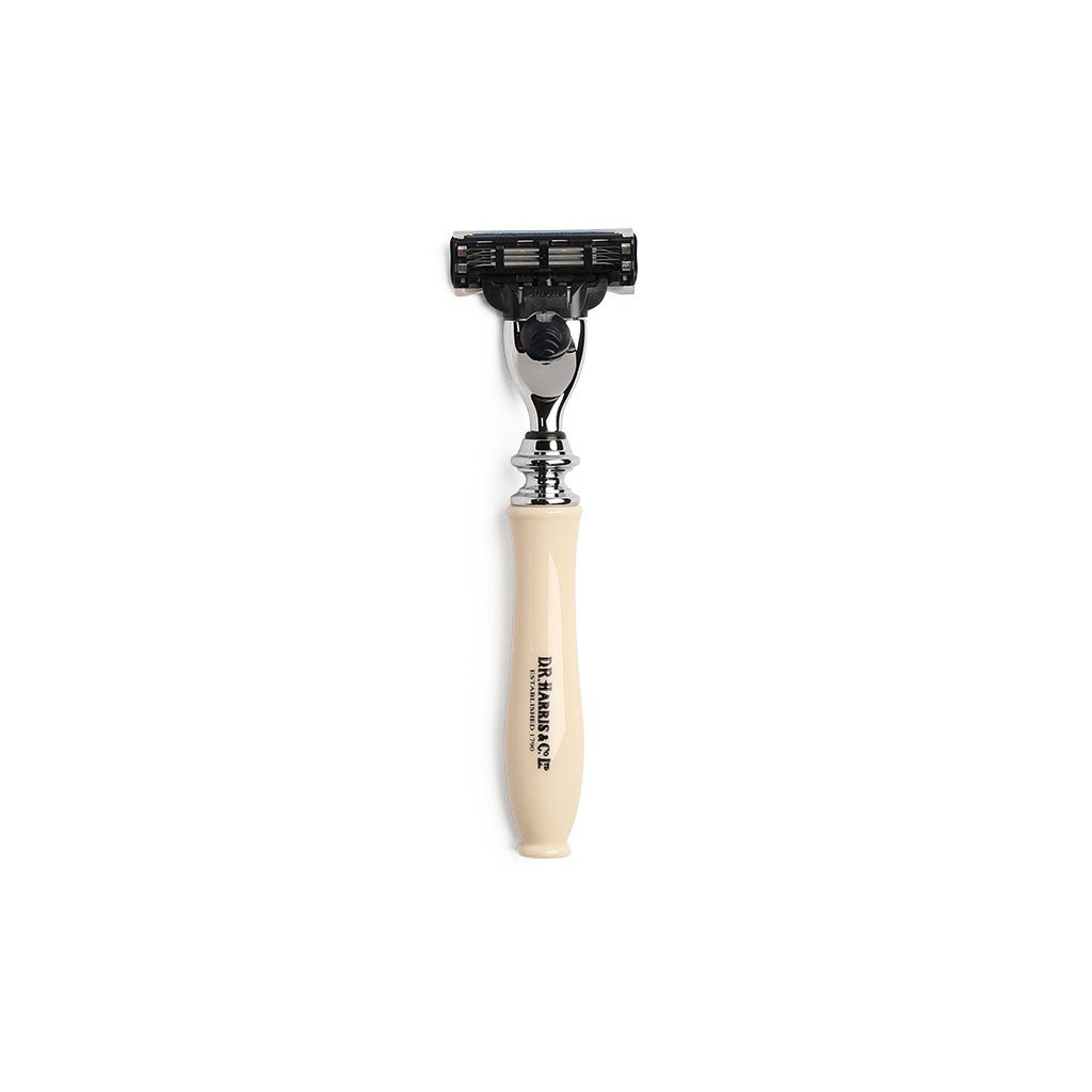D. R. Harris Mach3 Razor - Ivory Finish - Famous | Online Store