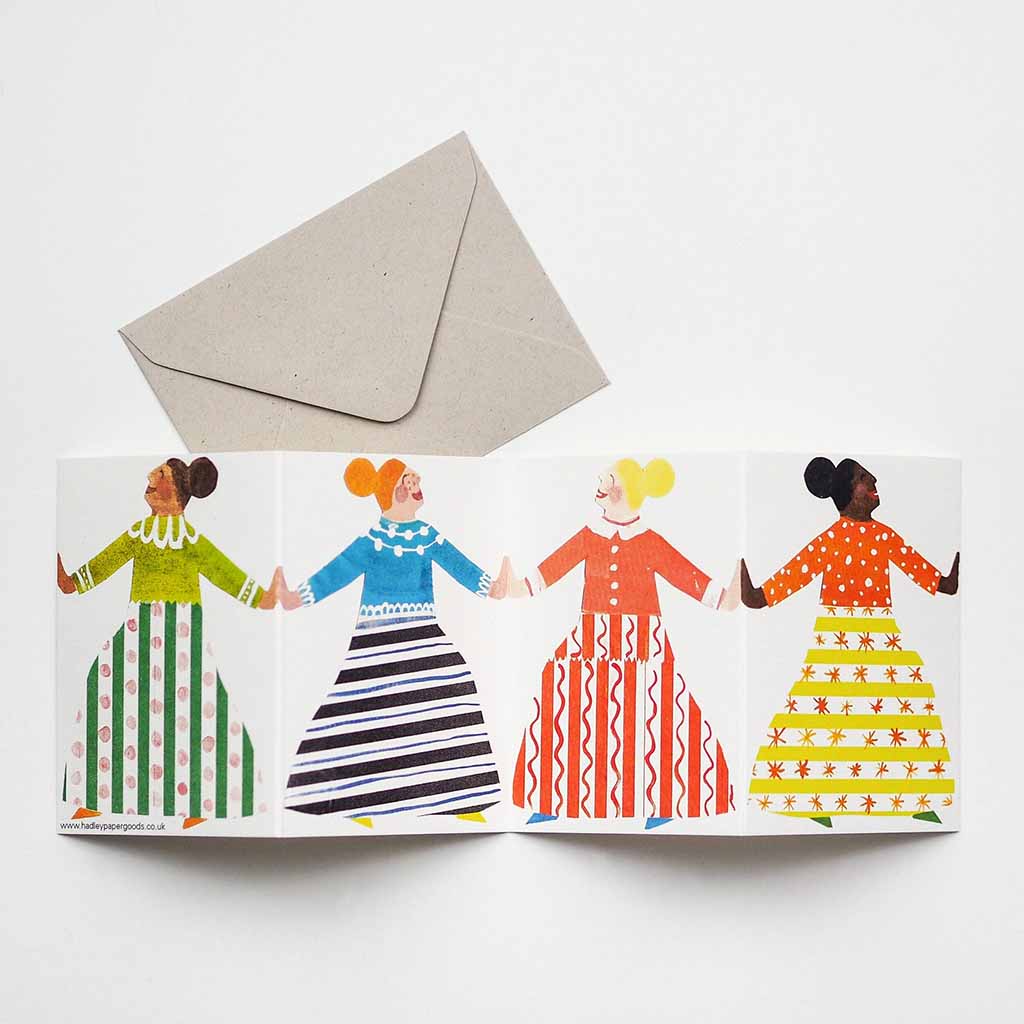 Dancers Mini Concertina Card - Famous | Online Store